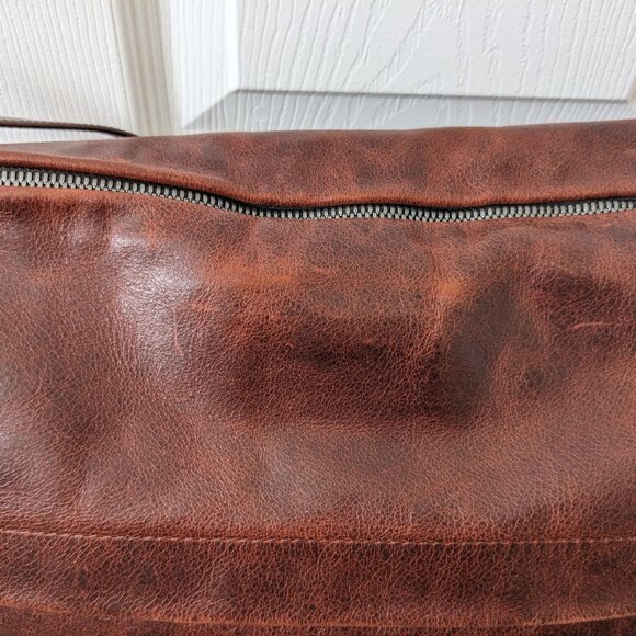 Rough & Tumble custom Duffel in Redwood Denim Full Grain Leather Bag Handbag - Picture 2 of 8